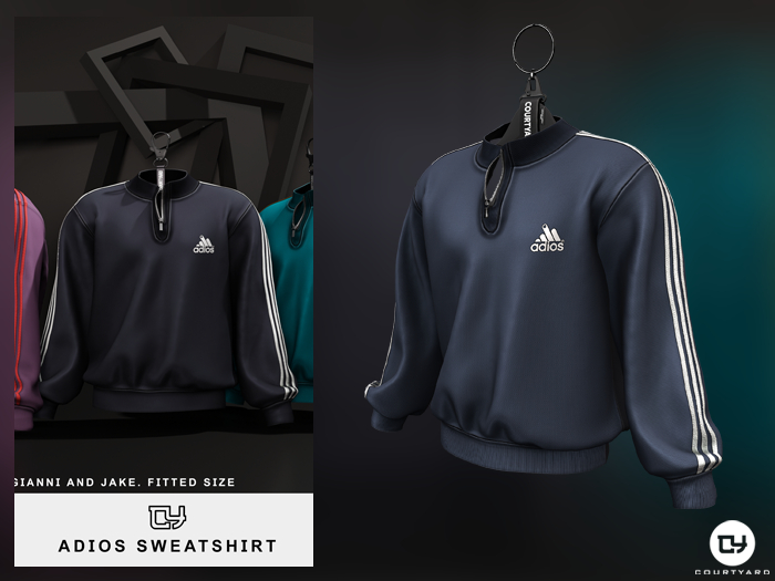 '' COURTYARD '' ADIOS SWEATSHIRT - NAVY