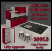 full perm candy kitcken set