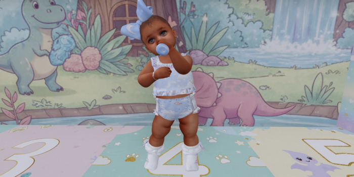 {CC} Sleep Bear Diaper Set (LB)