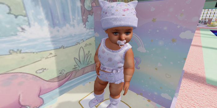 {CC} Lollipop Licker Diaper Set (LB)