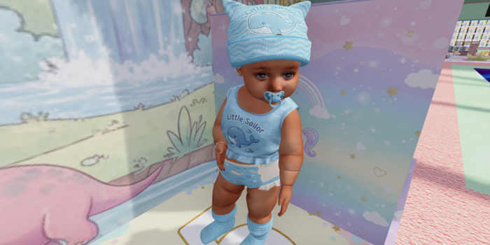 {CC} Lil Sailor Diaper Set (LB)