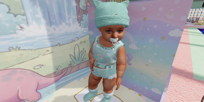 {CC} Bubble Bows Diaper Set (LB)