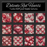 *Wallflowers* Delicate Red Hearts