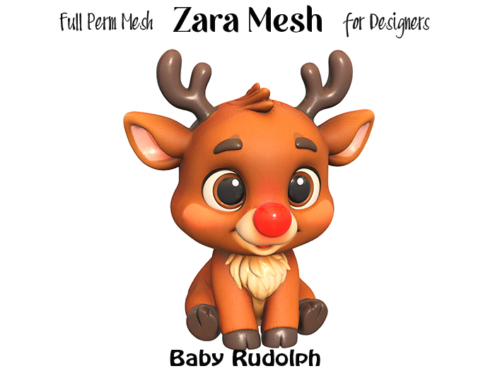 ZM PBR Baby Rudolph FULL PERM MESH