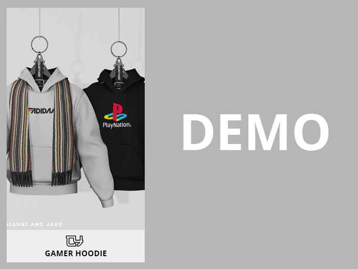 '' COURTYARD '' GAMER HOODIE - DEMO