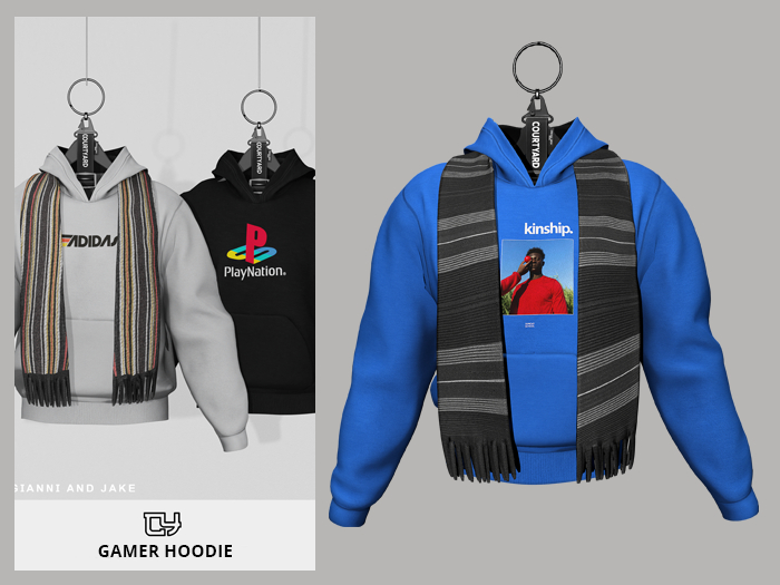 '' COURTYARD '' GAMER HOODIE - KINSHIP