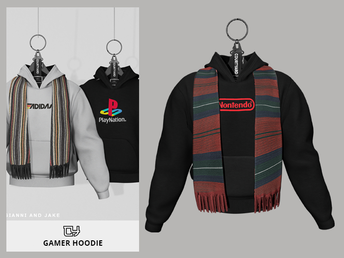 '' COURTYARD '' GAMER HOODIE - NONTENDO