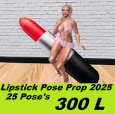 Lipstick Pose Prop  2025