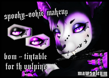 +MAWS+ Spookie-Ookie Makeup for FH Vulpine.