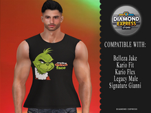 {DE} Resting Face- Sleeveless T-Shirt (M) 