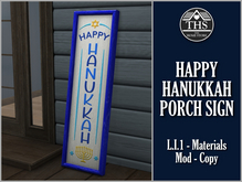 HANUKKAH - CHANUKA - PORCH SIGN - SIGN