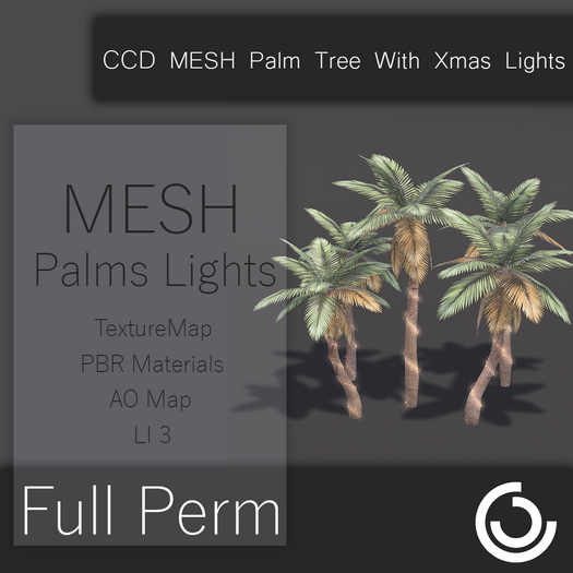 MESH Palm Tree With Lights 