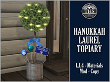HANUKKAH - CHANUKA - TREE - BUSH - TOPIARY