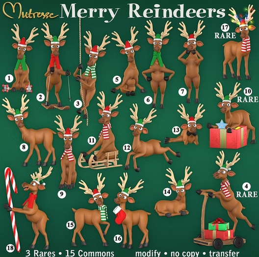 17. Mutresse-Merry Reindeers RARE