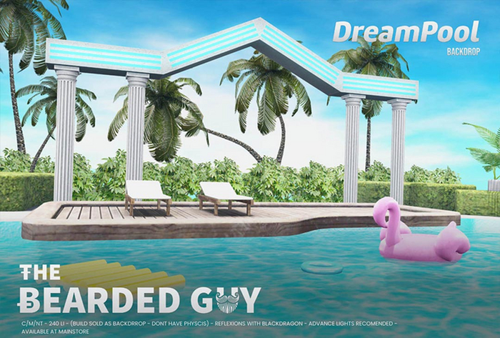 Dream Pool Backdrop - The Bearded Guy
