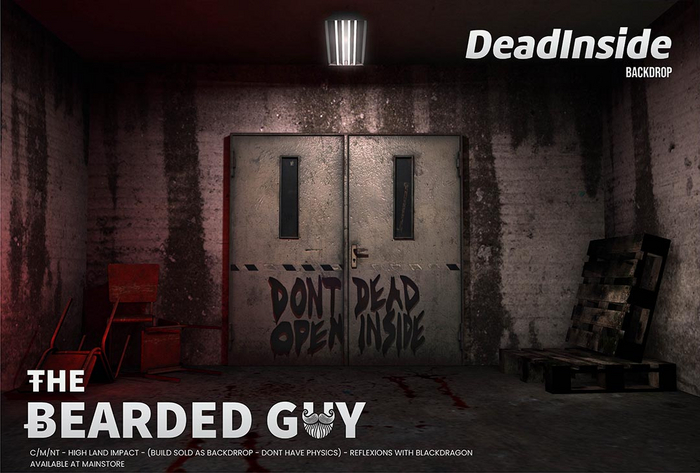 Dead Inside Backdrop - The Bearded Guy
