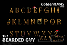 Pack Golden XMAS Alphabet - The Bearded Guy