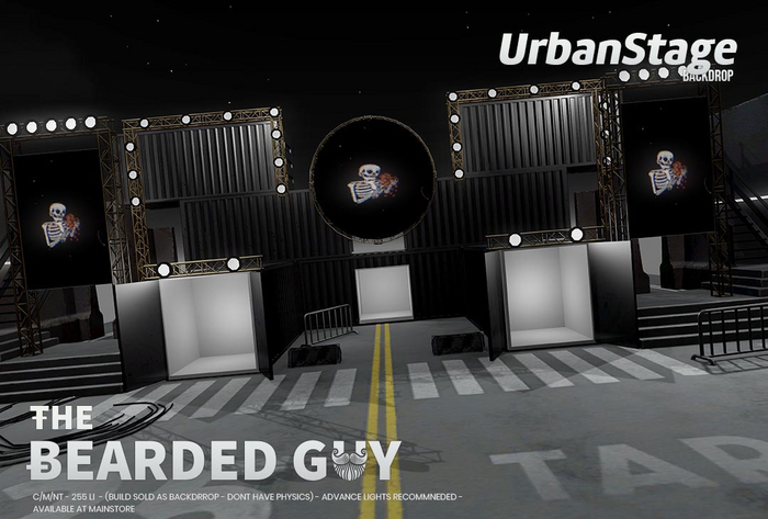 Urban Stage Backdrop - The Bearded Guy