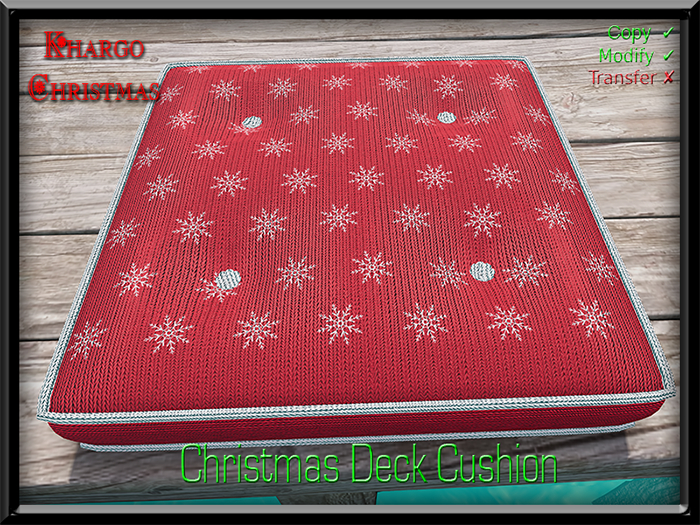 CHRISTMAS DECK CUSHION
