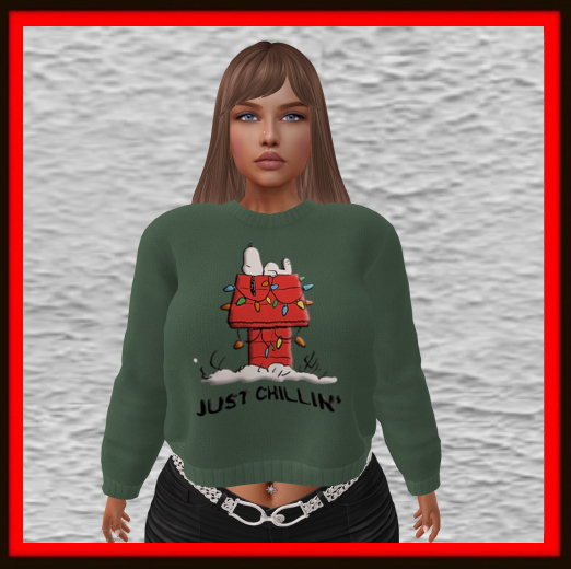 *Just JJ* Snoopy Chillin Sweater Army