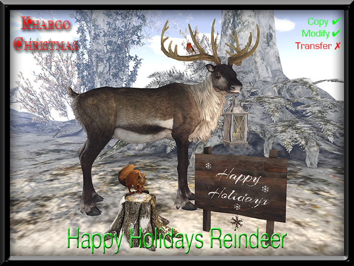 HAPPY HOLIDAYS REINDEER
