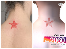 (Neck Tattoo) No.2060 Color