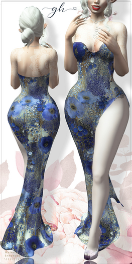 {GH} Blues Gustav Klimt-Inspired Gown  ♥