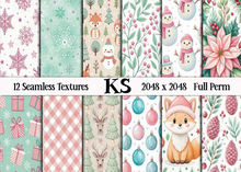 CHRISTMAS SEAMLESS 21 FULL PERM TEXTURES 