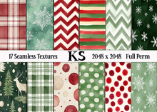 CHRISTMAS SEAMLESS 20 FULL PERM TEXTURES 