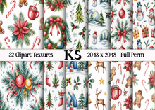 CHRISTMAS SEAMLESS 19 FULL PERM TEXTURES 