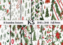 CHRISTMAS SEAMLESS 14 FULL PERM TEXTURES 