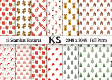 CHRISTMAS SEAMLESS 1 FULL PERM TEXTURES 