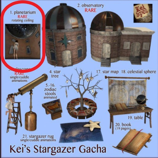 1. Kei's Stargazer Gacha (planetarium) RARE