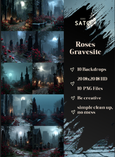 SATO - Roses Gravesite backdrops (UNPACK)