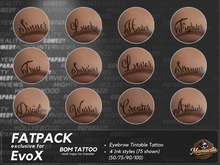 Fatpack - EvoX Right Eyebrow BOM Tintable Tattoo