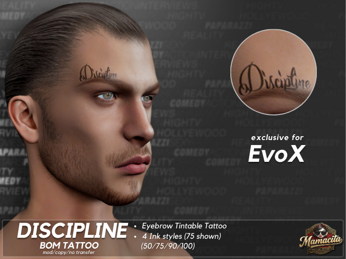 Discipline - Discipline - Eyebrow  BOM Tintable Tattoo