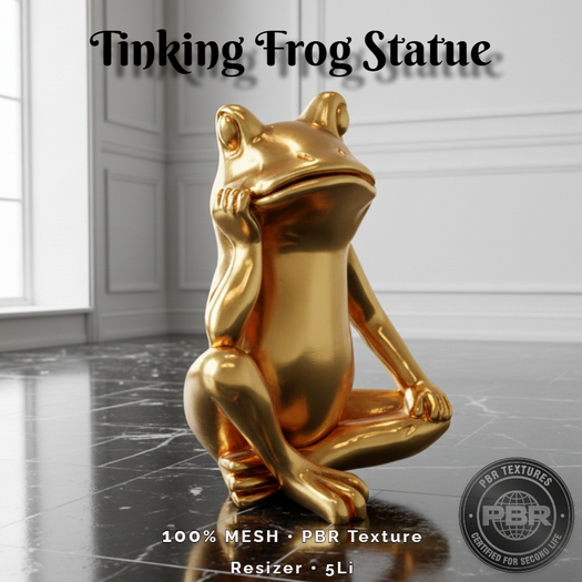 Thinking Frog Statue
