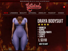 Wicked - Draya Bodysuit [LAVENDER]