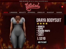 Wicked - Draya Bodysuit [GRAY]