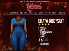 Wicked - Draya Bodysuit [BLUE]