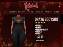 Wicked - Draya Bodysuit [BLACK]