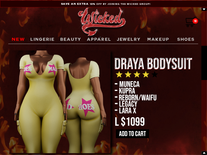Wicked - Draya Bodysuit [FATPACK]
