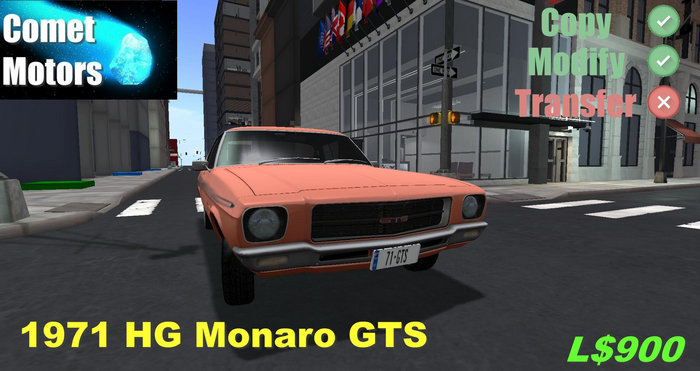 1971 HG Monaro GTS tribute