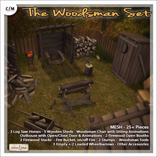 [V/W] The Woodsman Set - Medieval to Vintage 25+ Pieces complete outdoor wood cutting set