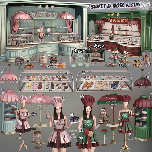 13.[Since1975] Sweet & Noel Pastry - Display Set C