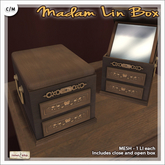 [V/W] Madam Lin Boxes - Vanity Box with mirror, closed and open