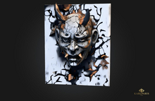 Demonic Emergence Painting – Dark Gothic Wall Art Decor