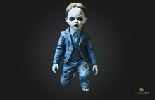 Eerie Doll in Shadows – Creepy Gothic Wall Art Decor