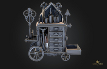 Gothic Armory Cart – Medieval Gothic Decor & Weapon Display