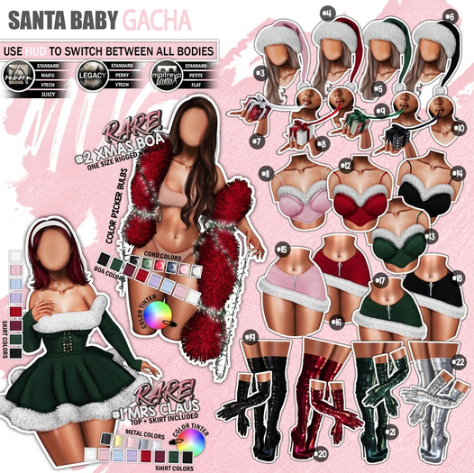 Mug - Santa Baby - #22 Latex Set Silver